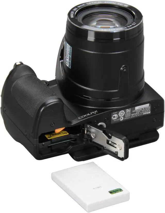 Alt view image 9 of 10 - Nikon COOLPIX P500 Black 12.1 MP 36X Optical Zoom Wide Angle Digital Camera