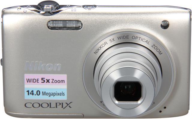 Nikon COOLPIX S3100 Silver 14.0 MP Digital Camera - Newegg.com