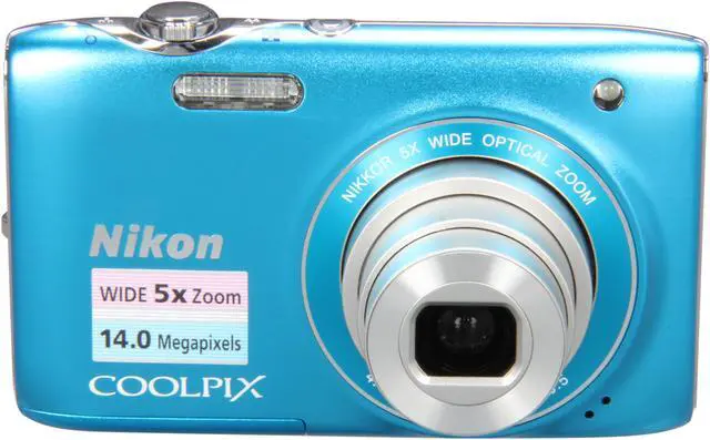 Alt view image 2 of 8 - Nikon COOLPIX S3100 Blue 14.0 MP 5X Optical Zoom Digital Camera