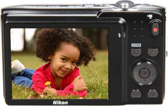 Alt view image 4 of 8 - Nikon COOLPIX S3100 Blue 14.0 MP 5X Optical Zoom Digital Camera