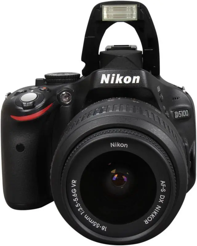 Alt view image 7 of 12 - Nikon D5100 Black 16.2 MP DSLR Camera w/AF-S 18-55mm VR Lens