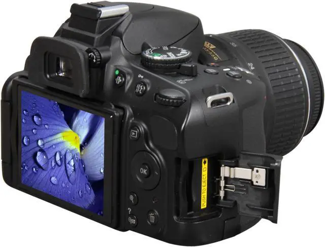Alt view image 8 of 12 - Nikon D5100 Black 16.2 MP DSLR Camera w/AF-S 18-55mm VR Lens