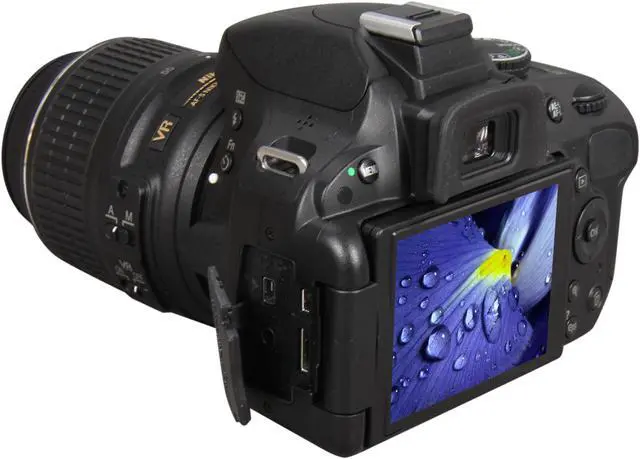 Alt view image 9 of 12 - Nikon D5100 Black 16.2 MP DSLR Camera w/AF-S 18-55mm VR Lens