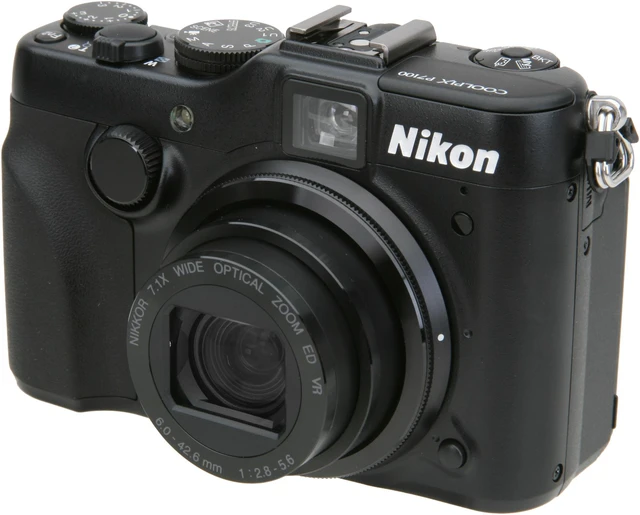 Main image of Nikon Coolpix P7100 Black 10.1 MP 7.1X Optical Zoom 28mm Wide Angle Digital Camera