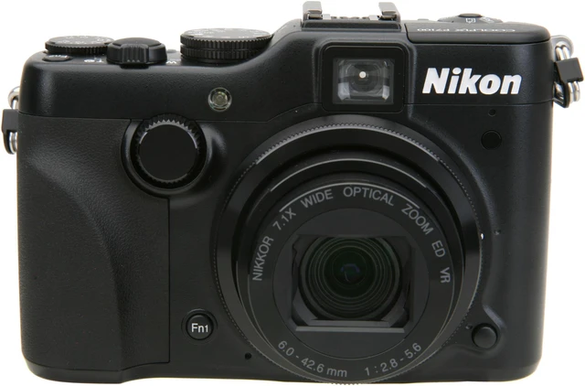 Alt view image 2 of 9 - Nikon Coolpix P7100 Black 10.1 MP 7.1X Optical Zoom 28mm Wide Angle Digital Camera