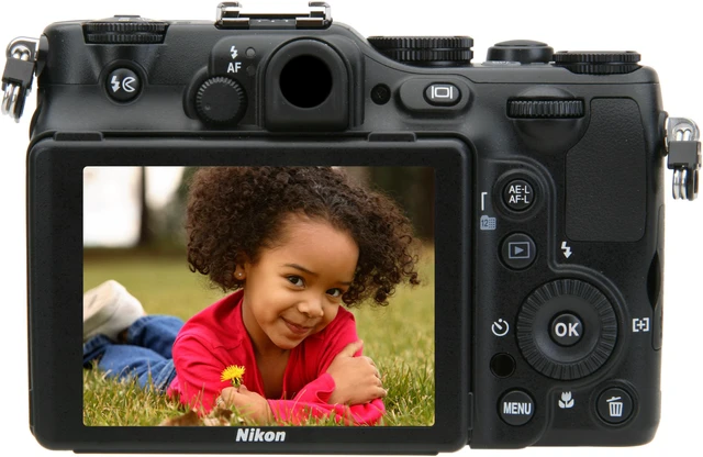 Alt view image 4 of 9 - Nikon Coolpix P7100 Black 10.1 MP 7.1X Optical Zoom 28mm Wide Angle Digital Camera