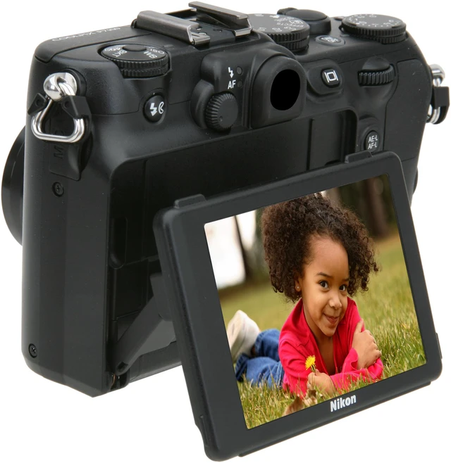Alt view image 8 of 9 - Nikon Coolpix P7100 Black 10.1 MP 7.1X Optical Zoom 28mm Wide Angle Digital Camera