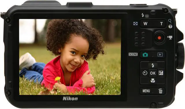 Alt view image 4 of 7 - Nikon COOLPIX AW100 26293 Orange 16 MP 3.0" 460K Action Camera