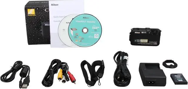 Alt view image 8 of 8 - Nikon COOLPIX AW100 26290 16 MP 3.0" 460K Action Camera