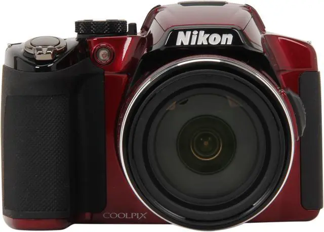 Alt view image 2 of 10 - Nikon Coolpix P510 Red 16.1 MP 42X Optical Zoom 24mm Wide Angle Digital Camera                                                                                      HDTV Output