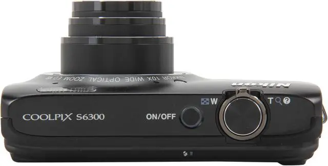 Alt view image 6 of 8 - Nikon Coolpix S6300 Black 16MP 10X Optical Zoom 25mm Wide Angle Digital Camera HDTV Output