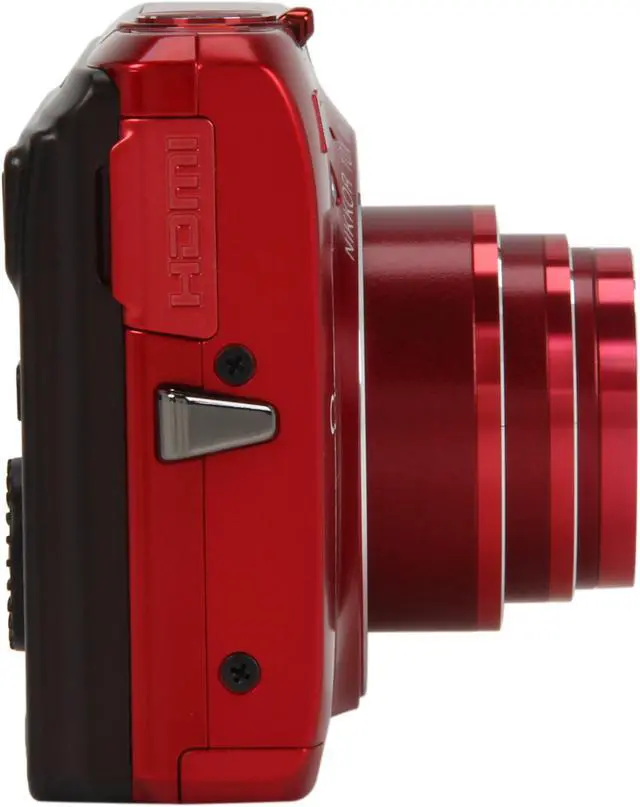 Alt view image 3 of 8 - Nikon Coolpix S6300 Red 16MP 10X Optical Zoom 25mm Wide Angle Digital Camera HDTV Output