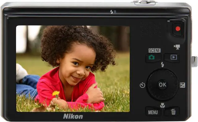 Alt view image 4 of 8 - Nikon Coolpix S6300 Silver 16MP 10X Optical Zoom 25mm Wide Angle Digital Camera HDTV Output