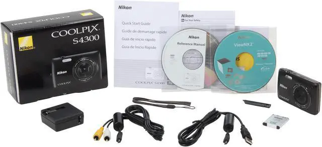Alt view image 8 of 8 - Nikon Coolpix S4300 Black 16MP 6X Optical Zoom 26mm Wide Angle Digital Camera