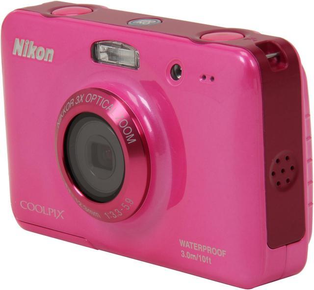 Nikon Coolpix S30 Pink 10.1 MP Waterproof Shockproof Wide Angle