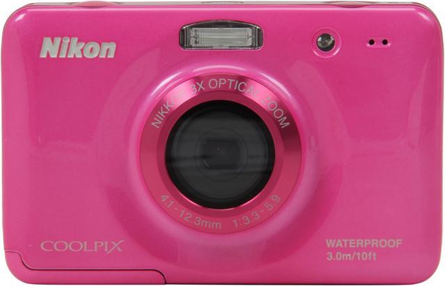 Nikon Coolpix S30 Pink 10.1 MP Waterproof Shockproof Wide Angle