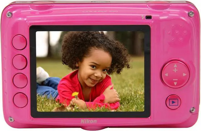 Alt view image 4 of 8 - Nikon Coolpix S30 Pink 10.1 MP 3X Optical Zoom Waterproof Shockproof Wide Angle Digital Camera