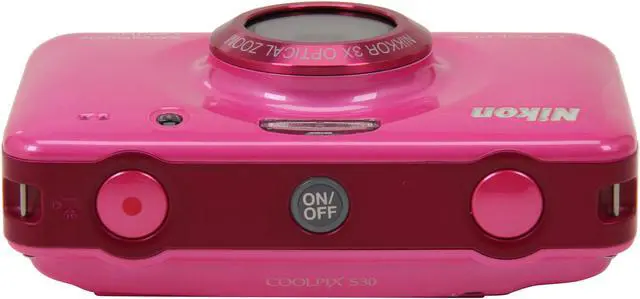 Alt view image 6 of 8 - Nikon Coolpix S30 Pink 10.1 MP 3X Optical Zoom Waterproof Shockproof Wide Angle Digital Camera