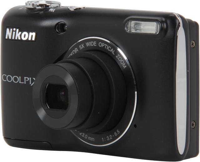 Nikon Coolpix L26 Black 16.1 MP Wide Angle Digital Camera - Newegg.com