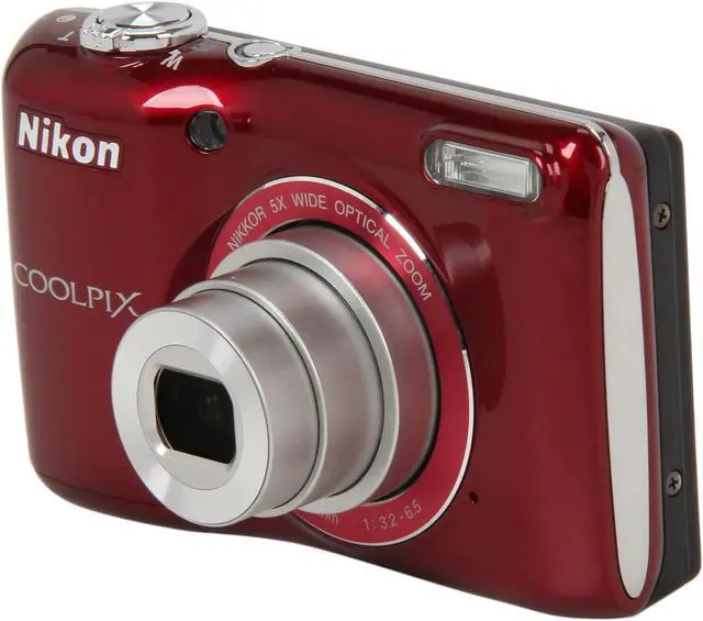 Main image of Nikon Coolpix L26 Red 16.1 MP 5X Optical Zoom Wide Angle Digital Camera