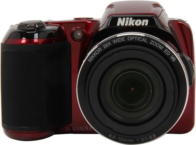 Alt view image 2 of 9 - Nikon Coolpix L810 Red 16.1 MP 26X Optical Zoom Wide Angle Digital Camera HDTV Output