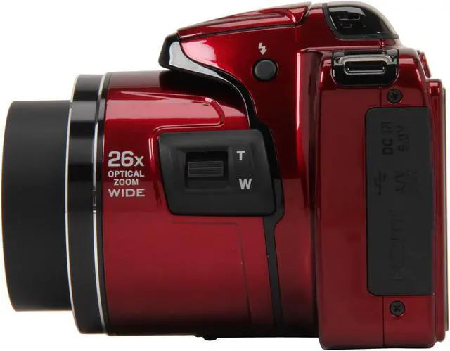 Alt view image 3 of 9 - Nikon Coolpix L810 Red 16.1 MP 26X Optical Zoom Wide Angle Digital Camera HDTV Output
