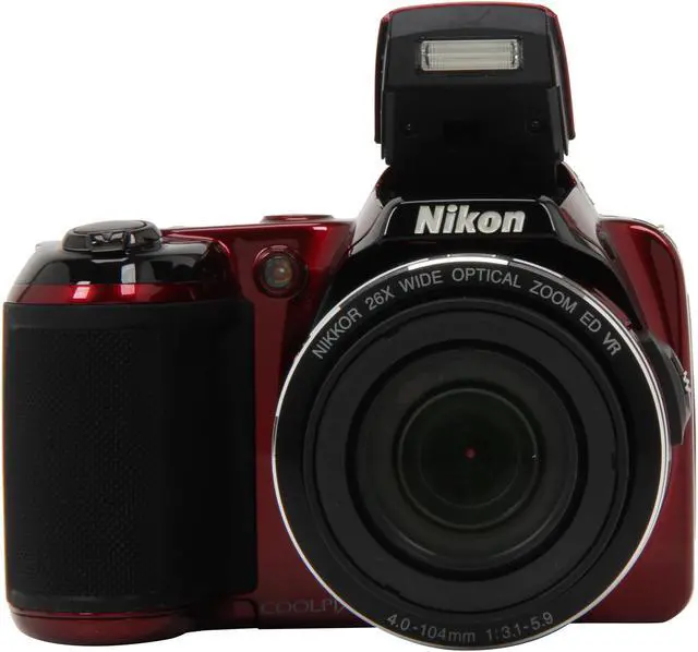 Alt view image 7 of 9 - Nikon Coolpix L810 Red 16.1 MP 26X Optical Zoom Wide Angle Digital Camera HDTV Output