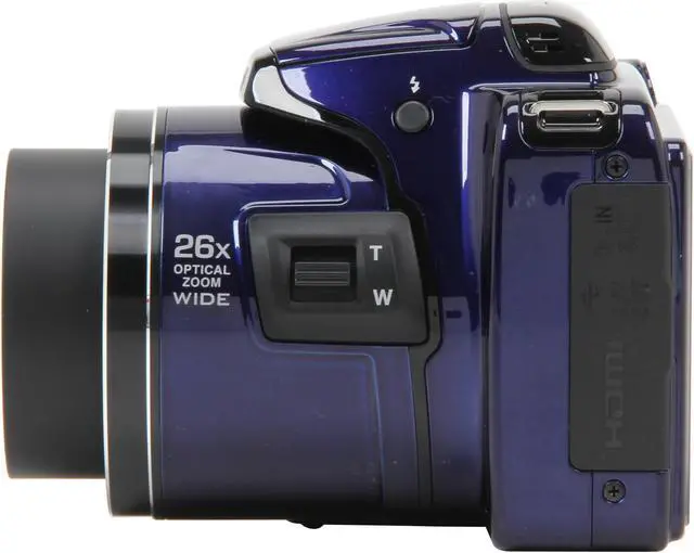 Alt view image 3 of 8 - Nikon Coolpix L810 Blue 16.1 MP 26X Optical Zoom Wide Angle Digital Camera HDTV Output