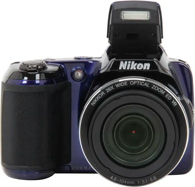 Alt view image 6 of 8 - Nikon Coolpix L810 Blue 16.1 MP 26X Optical Zoom Wide Angle Digital Camera HDTV Output