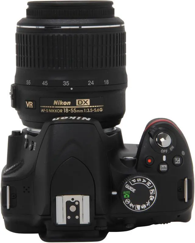 Alt view image 6 of 10 - Nikon D3200 Black 24.2 MP CMOS Digital SLR Camera with 18-55mm Lens