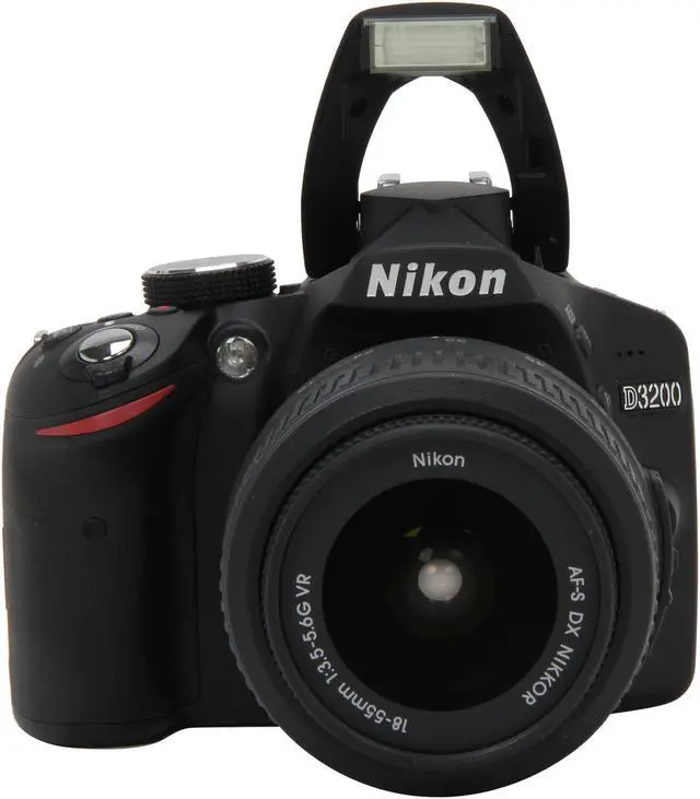 Alt view image 7 of 10 - Nikon D3200 Black 24.2 MP CMOS Digital SLR Camera with 18-55mm Lens