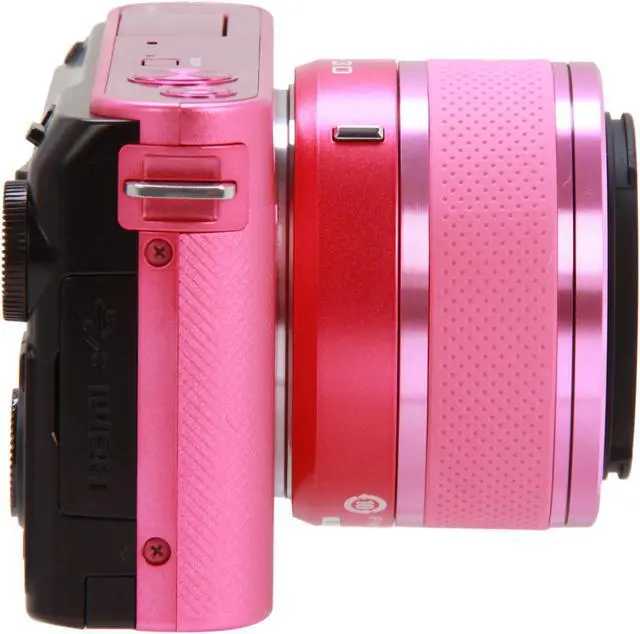 Alt view image 5 of 10 - Nikon 1 J2 (27576) Pink 10.1 MP 3.0" 921K LCD Mirrorless Camera w/10-30mm VR Lens