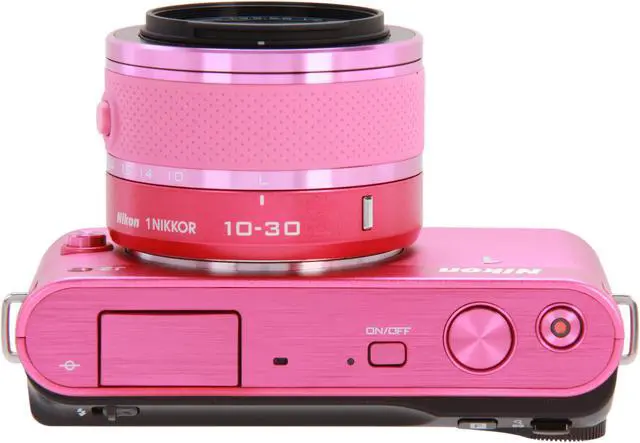 Alt view image 7 of 10 - Nikon 1 J2 (27576) Pink 10.1 MP 3.0" 921K LCD Mirrorless Camera w/10-30mm VR Lens