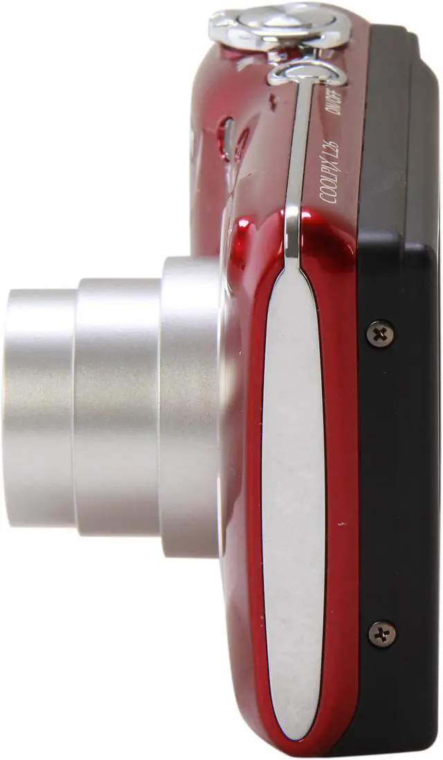 Alt view image 5 of 8 - Nikon COOLPIX L26 Red 16.1 MP 5X Optical Zoom 26mm Wide Angle Digital Camera