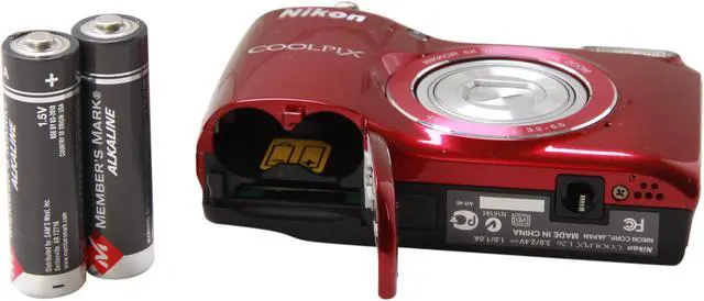 Alt view image 7 of 8 - Nikon COOLPIX L26 Red 16.1 MP 5X Optical Zoom 26mm Wide Angle Digital Camera