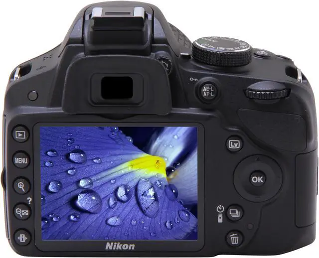 Alt view image 4 of 9 - Nikon D3200 Black 24.2 MP Digital SLR with 18-55mm f/3.5-5.6 AF-S DX VR NIKKOR Zoom Lens