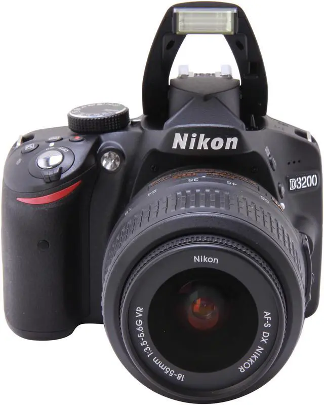 Alt view image 6 of 9 - Nikon D3200 Black 24.2 MP Digital SLR with 18-55mm f/3.5-5.6 AF-S DX VR NIKKOR Zoom Lens