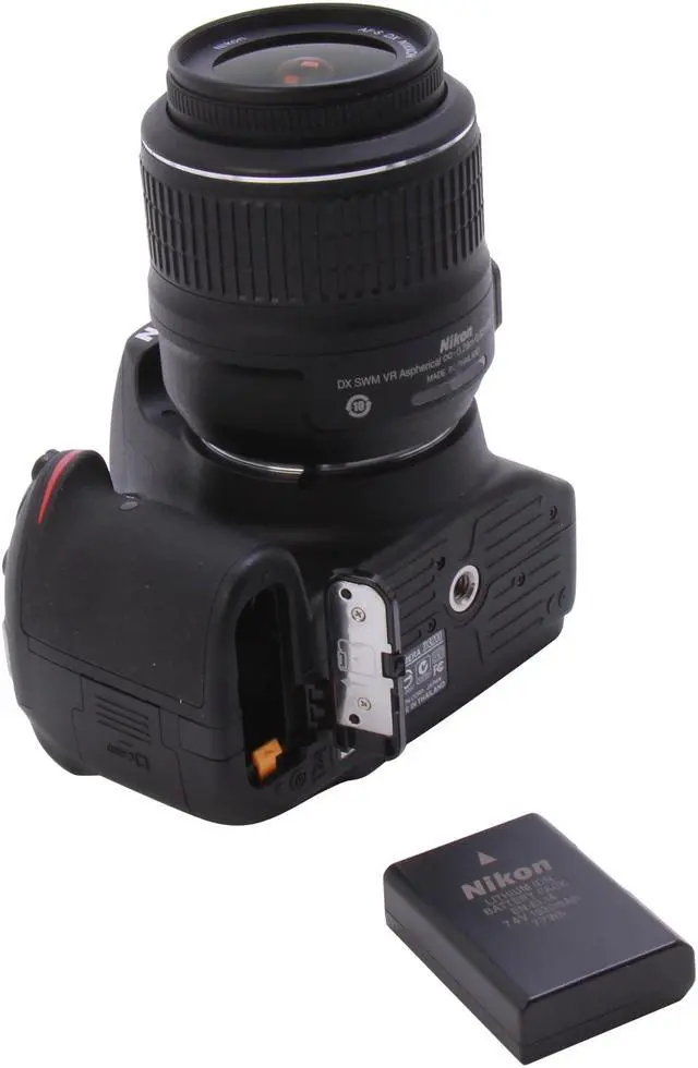 Alt view image 8 of 9 - Nikon D3200 Black 24.2 MP Digital SLR with 18-55mm f/3.5-5.6 AF-S DX VR NIKKOR Zoom Lens