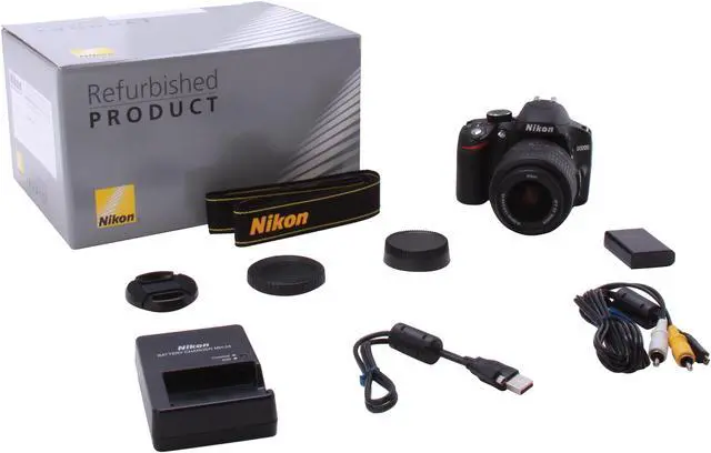 Alt view image 9 of 9 - Nikon D3200 Black 24.2 MP Digital SLR with 18-55mm f/3.5-5.6 AF-S DX VR NIKKOR Zoom Lens