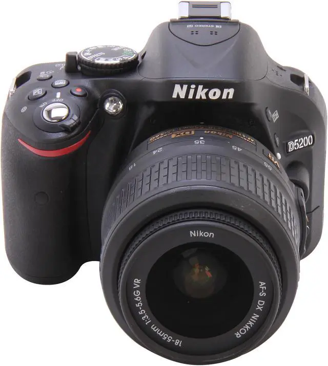 Alt view image 2 of 11 - Nikon D5200 1503 Black 24.1 MP Digital SLR Camera with 18-55mm VR Lens Kit