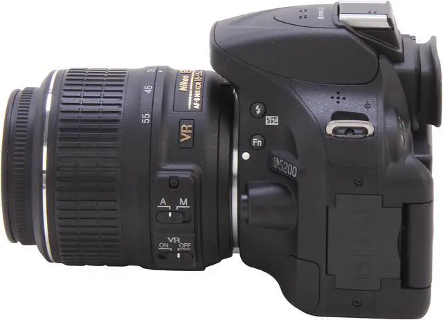 Alt view image 5 of 11 - Nikon D5200 1503 Black 24.1 MP Digital SLR Camera with 18-55mm VR Lens Kit