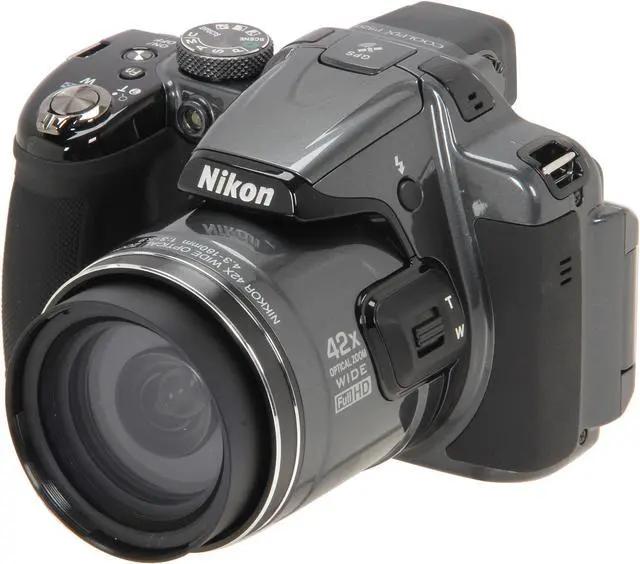 Main image of Nikon COOLPIX P520 Dark Grey 18.1 MP 42X Optical Zoom Wide Angle Digital Camera HDTV Output