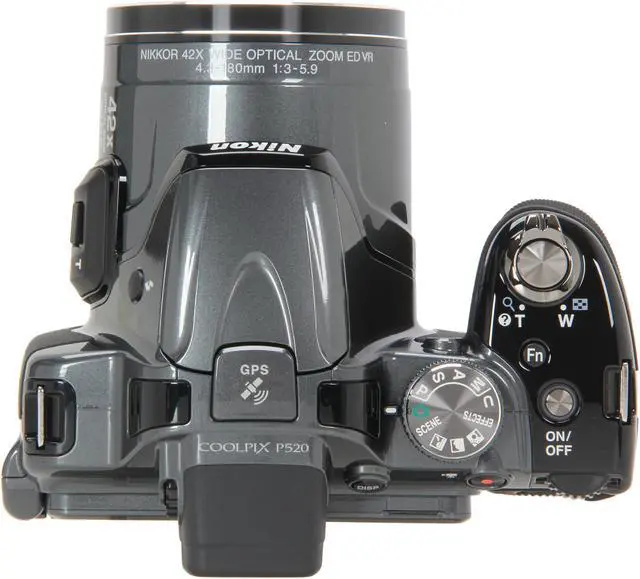 Alt view image 7 of 9 - Nikon COOLPIX P520 Dark Grey 18.1 MP 42X Optical Zoom Wide Angle Digital Camera HDTV Output