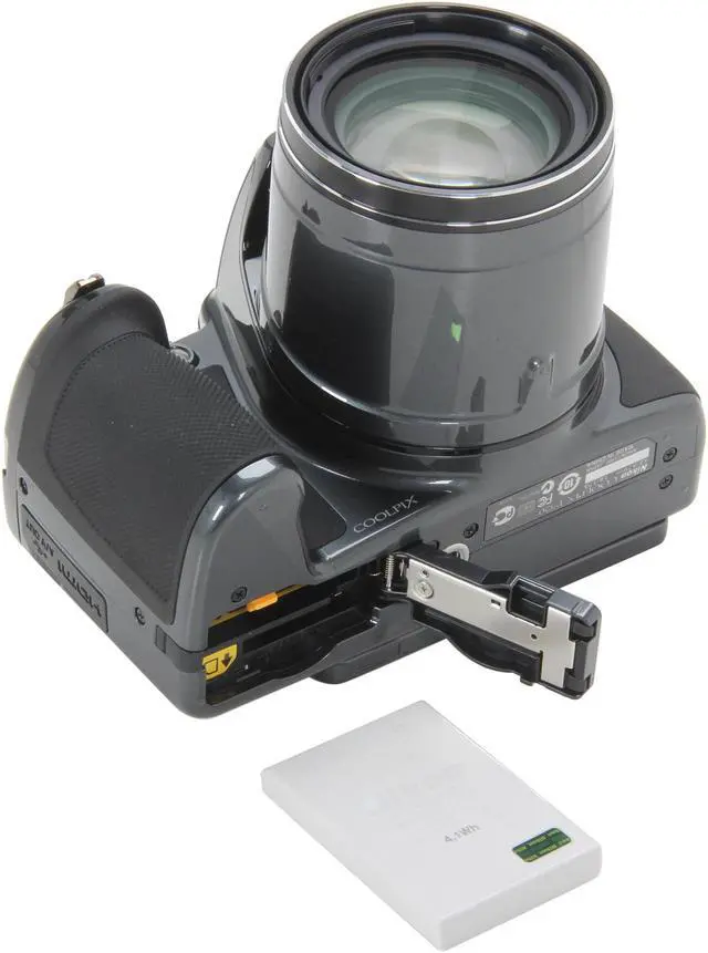 Alt view image 8 of 9 - Nikon COOLPIX P520 Dark Grey 18.1 MP 42X Optical Zoom Wide Angle Digital Camera HDTV Output