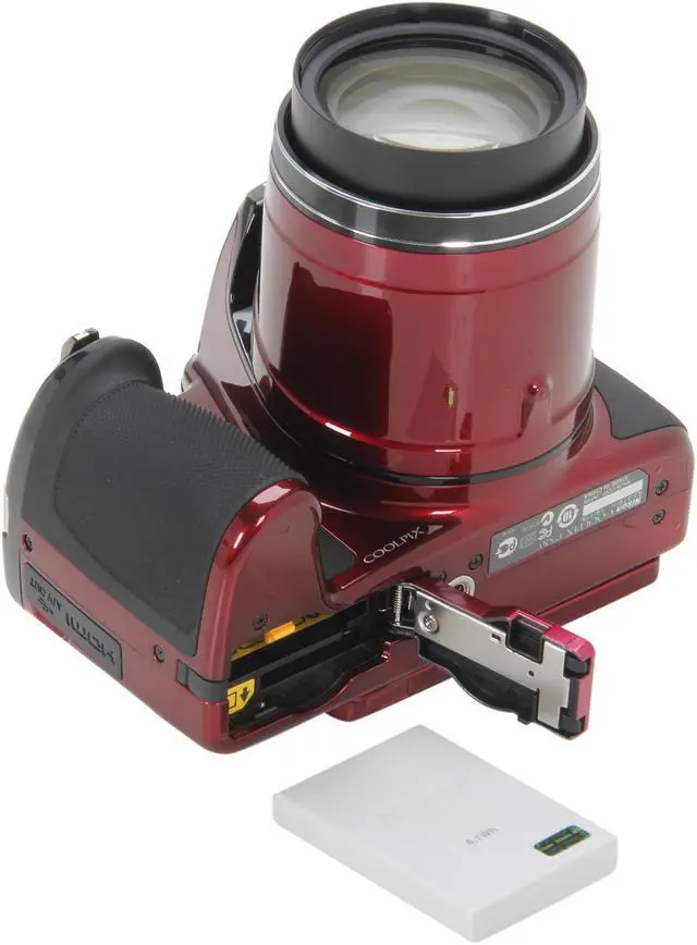 Alt view image 9 of 10 - Nikon COOLPIX P520 Red 18.1 MP 42X Optical Zoom Wide Angle Digital Camera HDTV Output
