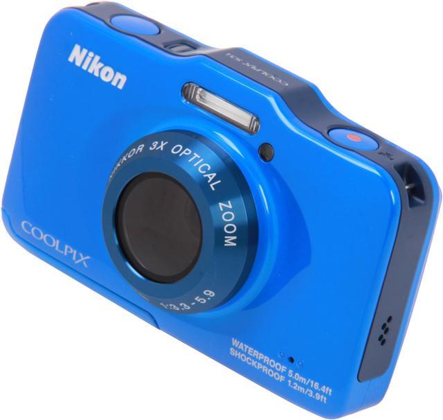 Nikon COOLPIX S31 Blue 10.1 MP Waterproof Shockproof Digital