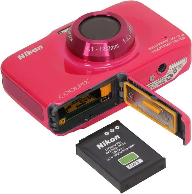 Alt view image 7 of 8 - Nikon COOLPIX S31 Pink 10.1 MP Waterproof Shockproof Digital Camera
