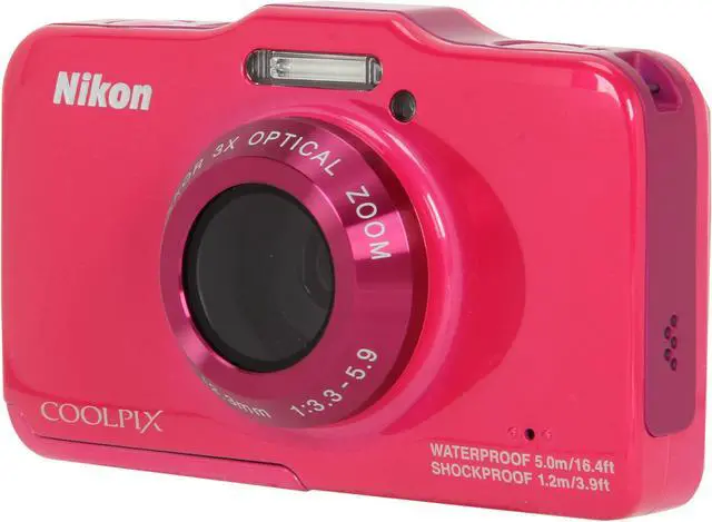 Main image of Nikon COOLPIX S31 Pink 10.1 MP Waterproof Shockproof Digital Camera