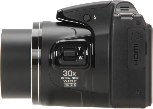 Alt view image 3 of 9 - Nikon COOLPIX L820 Black 16 MP 30X Optical Zoom Digital Camera