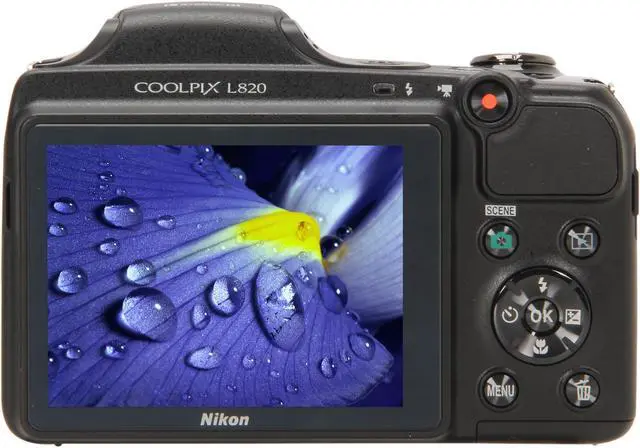 Alt view image 4 of 9 - Nikon COOLPIX L820 Black 16 MP 30X Optical Zoom Digital Camera
